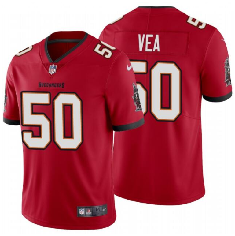 Youth Tampa Bay Buccaneers #50 Vita Vea Red Vapor Untouchable Limited Stitched Jersey